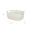 Simplify 2-Tone Decorative Large Storage Basket in Ivory 26312-IVORY - alternate 5